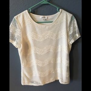 Calvin Klein cream colored top